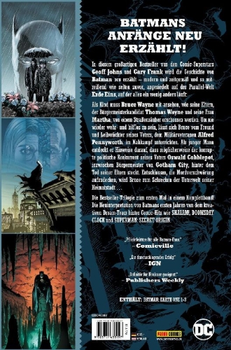 Buchcover und Innenansicht für das Buch: Batman: Earth One 1-3