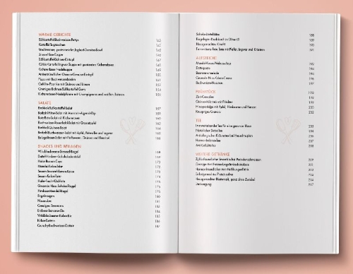 Buchcover und Innenansicht für das Buch: Heilen & Genießen