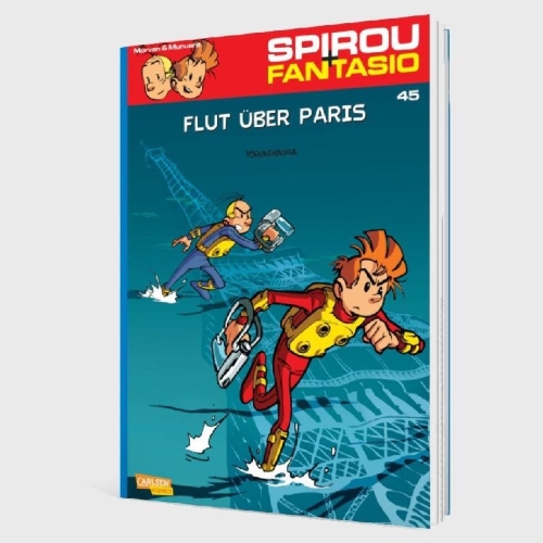 Buchcover und Innenansicht für das Buch: Spirou und Fantasio 45