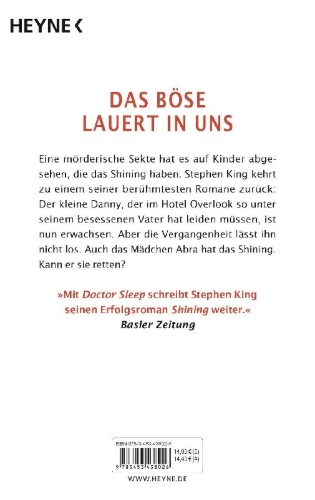 Buchcover und Innenansicht für das Buch: Doctor Sleep