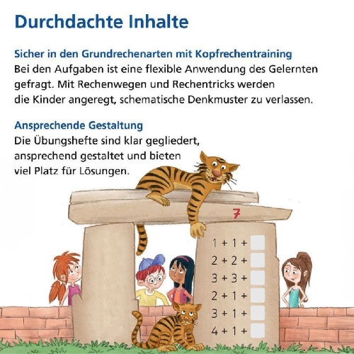 Buchcover und Innenansicht für das Buch: Das Übungsheft Mathematik 1