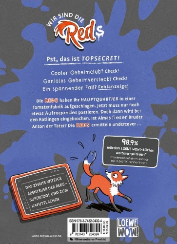 Buchcover und Innenansicht für das Buch: Red - Der Club der magischen Kinder (Band 2) - Ermittlungen undercover