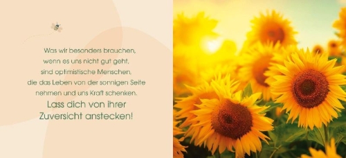 Buchcover und Innenansicht für das Buch: Gedanken voller Zuversicht