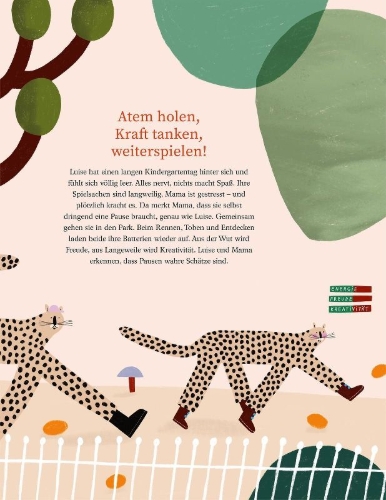 Buchcover und Innenansicht für das Buch: Luise braucht 'ne Pause
