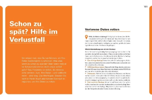Buchcover und Innenansicht für das Buch: Alle Daten sicher