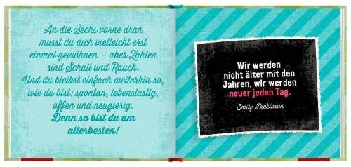 Buchcover und Innenansicht für das Buch: 60 werden ist wahnsinnig berauschend!