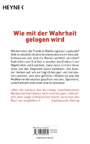 Buchcover und Innenansicht für das Buch: Lügen mit Zahlen