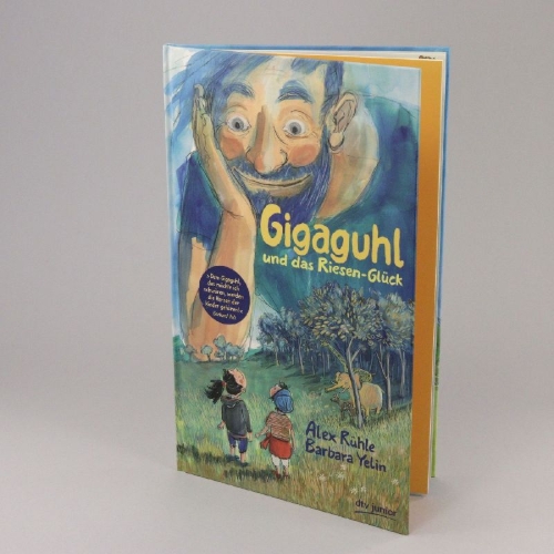 Buchcover und Innenansicht für das Buch: Gigaguhl und das Riesen-Glück