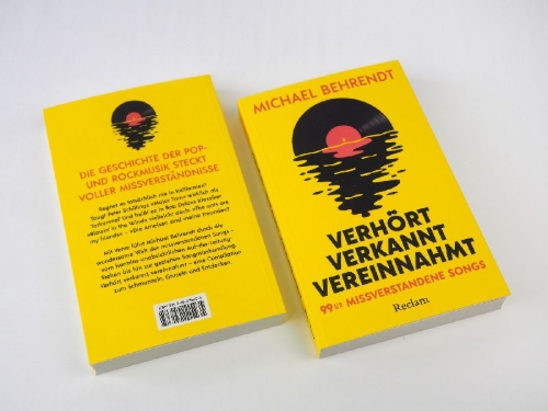 Buchcover und Innenansicht für das Buch: Verhört, verkannt, vereinnahmt. 99 ½ missverstandene Songs
