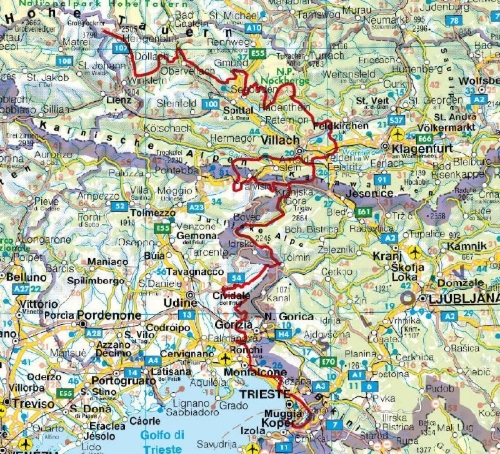 Buchcover und Innenansicht für das Buch: AlpeAdriaTrail