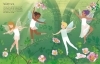 Buchcover und Innenansicht für das Buch: Mein Anziehpuppen-Stickerbuch: Feen-Ballett