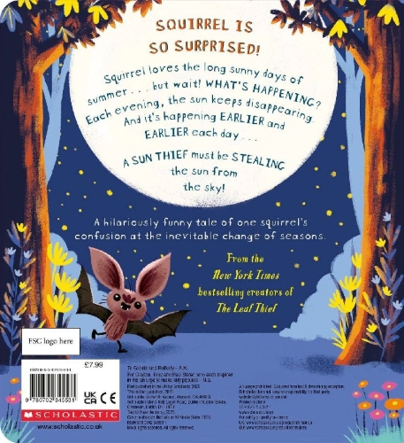 Buchcover und Innenansicht für das Buch: The Sun Thief