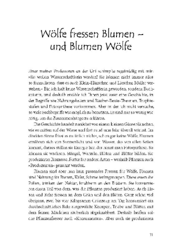 Buchcover und Innenansicht für das Buch: Nahrungsnetze für Artenvielfalt