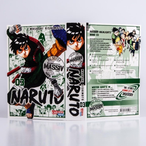 Buchcover und Innenansicht für das Buch: NARUTO Massiv 3