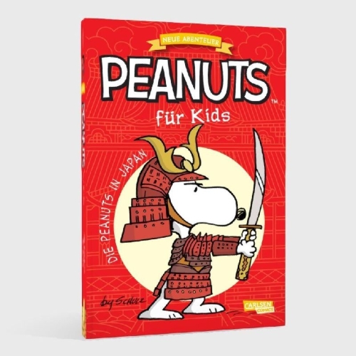 Buchcover und Innenansicht für das Buch: Peanuts für Kids - Neue Abenteuer 2: Die Peanuts in Japan