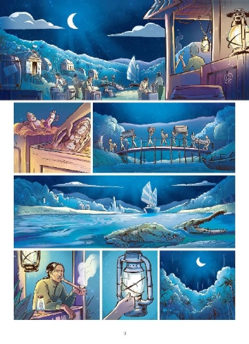 Buchcover und Innenansicht für das Buch: Les Mondes perdus 2