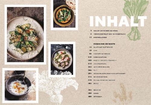 Buchcover und Innenansicht für das Buch: Vegetarisch