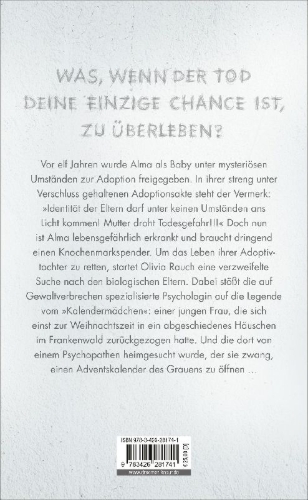 Buchcover und Innenansicht für das Buch: Das Kalendermädchen
