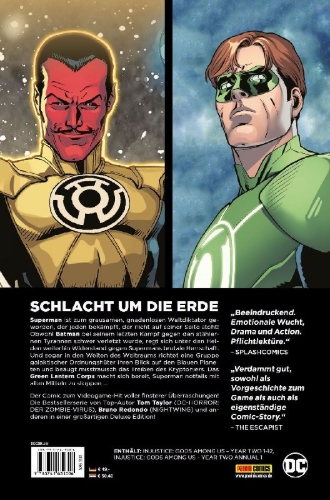 Buchcover und Innenansicht für das Buch: Injustice: Gods amoung us - Year two #1-#12