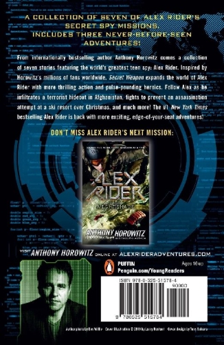 Buchcover und Innenansicht für das Buch: Alex Rider: Secret Weapon