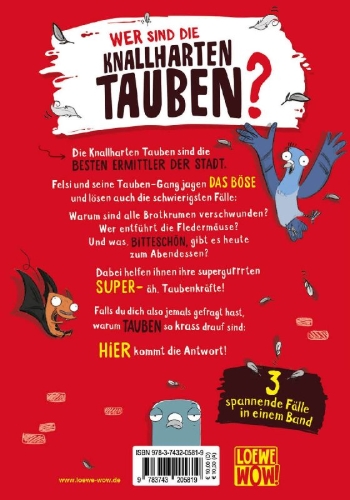 Buchcover und Innenansicht für das Buch: Real Pigeons Fight Crime