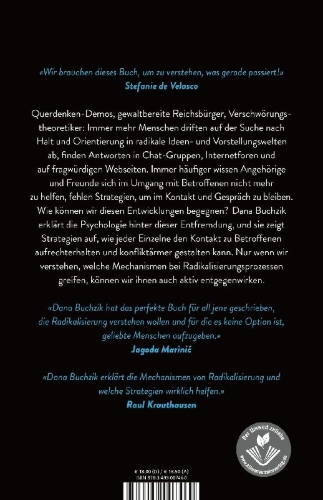 Buchcover und Innenansicht für das Buch: Warum wir Familie und Freunde an radikale Ideologien verlieren - und wie wir sie zurückholen können