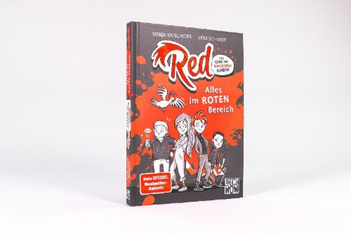 Buchcover und Innenansicht für das Buch: Red - Der Club der magischen Kinder (Band 1) - Alles im roten Bereich