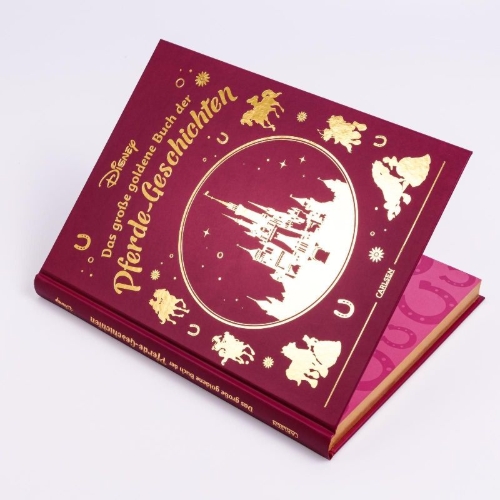Buchcover und Innenansicht für das Buch: Disney: Das große goldene Buch der Pferde-Geschichten