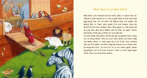 Buchcover und Innenansicht für das Buch: Kinderbibel für die Kleinsten (Pappbilderbuch)