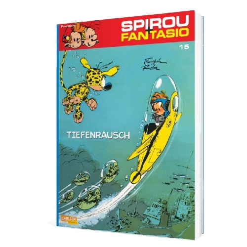 Buchcover und Innenansicht für das Buch: Spirou et les Hommes-bulles