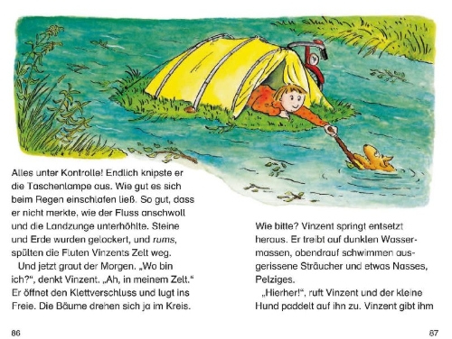 Buchcover und Innenansicht für das Buch: Leselöwen - Die besten Leselöwen-Abenteuergeschichten