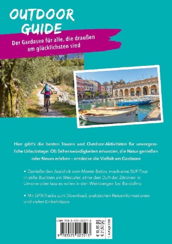 Buchcover und Innenansicht für das Buch: MARCO POLO OUTDOOR GUIDE Reiseführer Gardasee