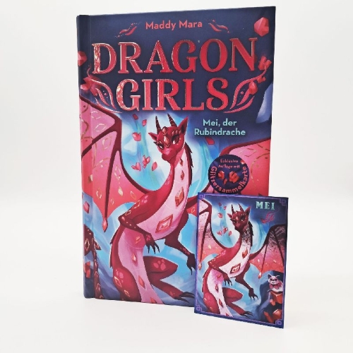 Buchcover und Innenansicht für das Buch: Dragon Girls - Mei, der Rubindrache