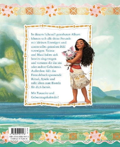Buchcover und Innenansicht für das Buch: Disney Vaiana: Meine Freunde