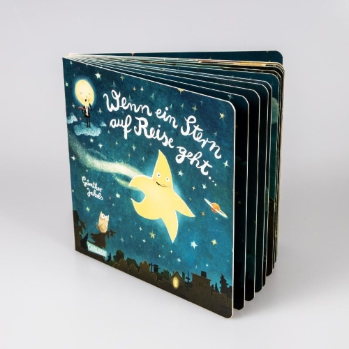 Buchcover und Innenansicht für das Buch: Wenn ein Stern auf Reise geht ...