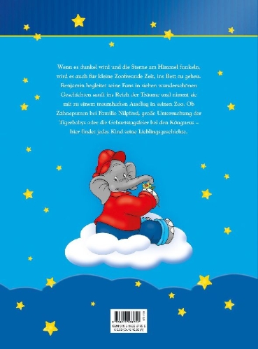 Buchcover und Innenansicht für das Buch: Benjamin Blümchen: Meine liebsten Gutenachtgeschichten