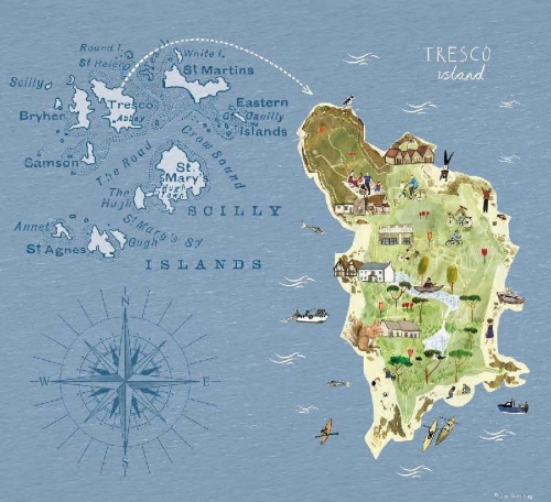 Buchcover und Innenansicht für das Buch: Island Dreams - Der Garten am Meer