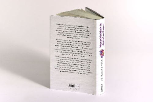 Buchcover und Innenansicht für das Buch: Menschlichkeit in digitalen Zeiten