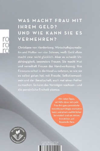 Buchcover und Innenansicht für das Buch: Selbst investiert die Frau