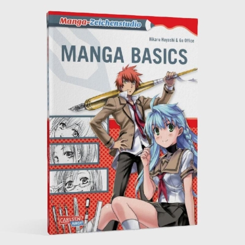 Buchcover und Innenansicht für das Buch: Manga-Zeichenstudio: Manga Basics