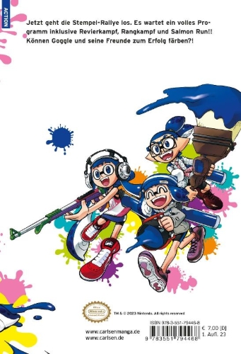 Buchcover und Innenansicht für das Buch: Splatoon