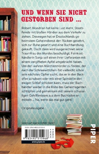Buchcover und Innenansicht für das Buch: Schneewittchen und die sieben Särge
