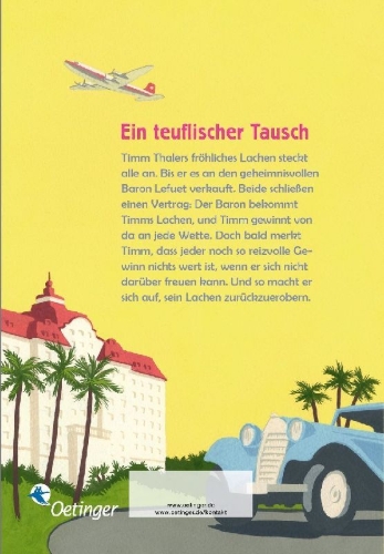 Buchcover und Innenansicht für das Buch: Timm Thaler oder Das verkaufte Lachen