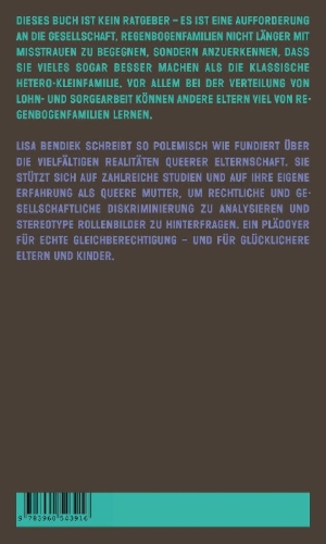 Buchcover und Innenansicht für das Buch: Lesben sind die besseren Väter