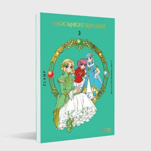 Buchcover und Innenansicht für das Buch: Mahou Kishi Rayearth