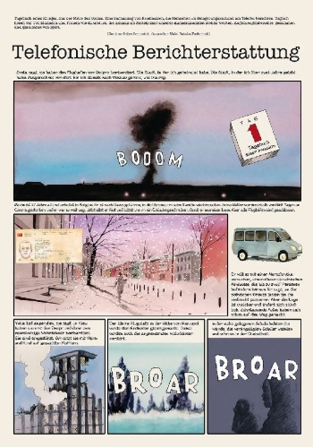 Buchcover und Innenansicht für das Buch: Berichte aus der Ukraine
