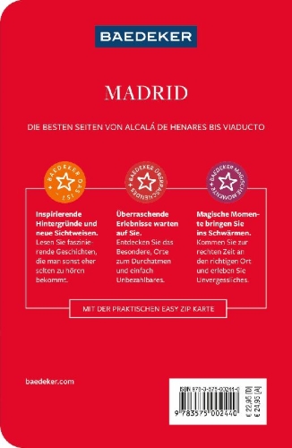Buchcover und Innenansicht für das Buch: Baedeker Reiseführer Madrid
