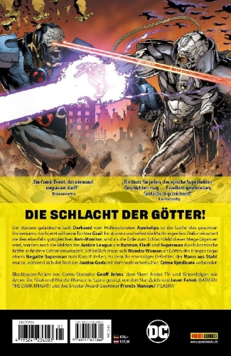 Buchcover und Innenansicht für das Buch: Divergence FCBD 1 (III); Justice League #40-#50; Justice League: The Darkseid War Special #1