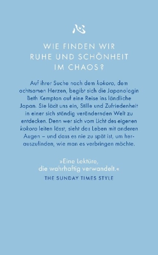 Buchcover und Innenansicht für das Buch: Kokoro. Japanese wisdom for a life well lived