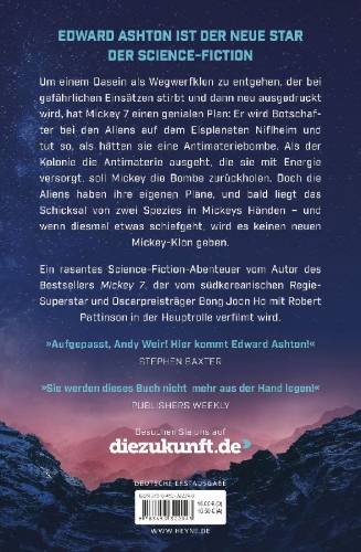 Buchcover und Innenansicht für das Buch: Antimatter Blues